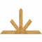 Ekena Millwork Saratoga Rough Sawn Timber Gable Bracket, Western Red Cedar, 72"W x 45"H x 4"D x 6"F, 15/12 Pitch GBW072X45X0406SAR00RWR - alternate 1